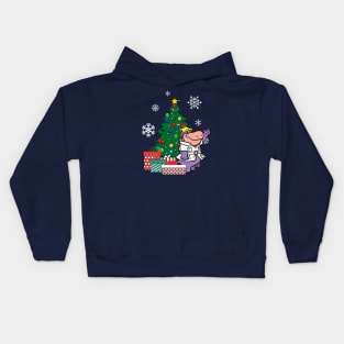 Peter Potamus Around The Christmas Tree Kids Hoodie